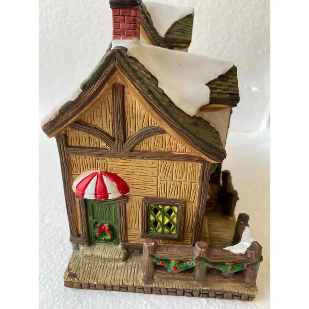 Santa's Workbench Nym's Nook Porcelain House, Towne Collection Christmas Village